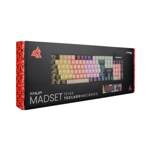 Teclado Mecânico Gamer Knup KP-TE143 Iluminação Rainbow Switches Red